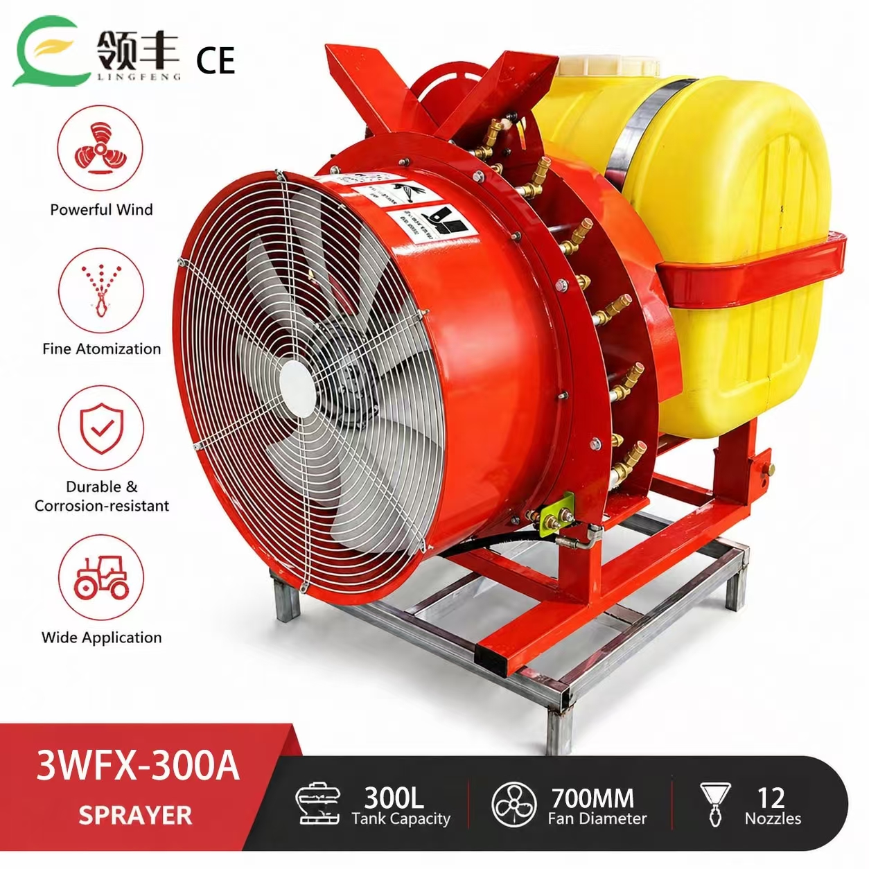  300L 400L Suspended Air Supply Sprayer